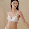 金三塔里外桑蚕丝缎面文胸女深V三角杯轻薄无钢圈柔软亲肤内衣女  NZFFC304 商品缩略图2