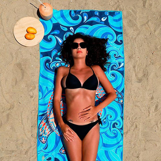 海外爆款合集跨境沙滩巾印花毛巾海边度假吸水沙滩浴巾可制定 商品图2