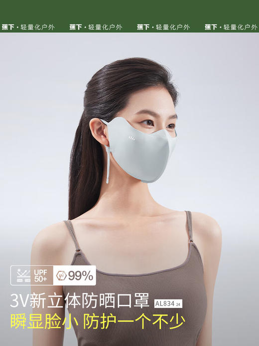 蕉下（beneunder）立体防晒口罩女冰丝防紫外线 商品图1