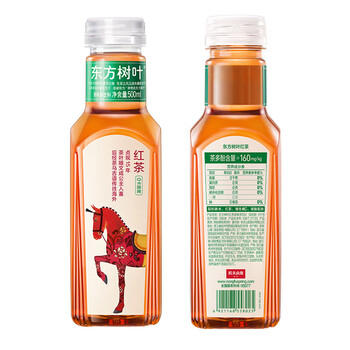 农夫山泉东方树叶红茶500ml*15瓶无糖茶饮料0糖0脂0卡整箱装解渴饮品 商品图2