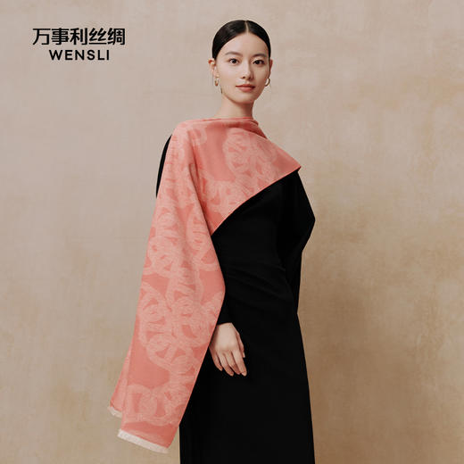 万事利”华宇“真丝绒围巾 商品图0