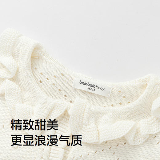 巴拉巴拉婴儿针织衫女童开衫毛衣2025新款秋装甜美潮 商品图3