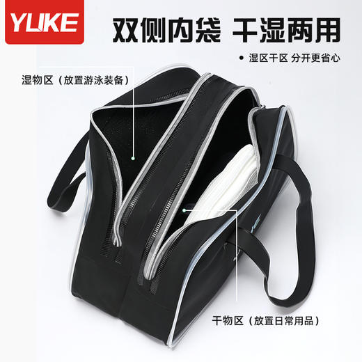 新款游泳包干湿分离防水收纳包男女手提大容量便携运动健身洗漱包 商品图2
