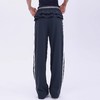 【限时秒】YOGACODE【火树银花系列】松弛百搭运动裤休闲女荷叶边设计芭蕾风时尚款侧边条纹直筒阔腿裤DWL125619 商品缩略图3