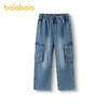 【商场同款】巴拉巴拉童装儿童裤子男童长裤2025秋新款牛仔直筒裤 商品缩略图4