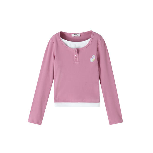 【实体店同款】女童长袖针织衫秋季新款安奈儿童装AG531438 商品图6