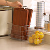 摩登主妇304不锈钢收纳筐厨房菜板砧板放置篮水果零食铁艺储物筐 商品缩略图4