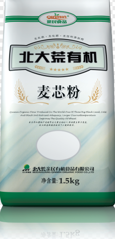 亲民食品有机麦芯粉1.5kg*10