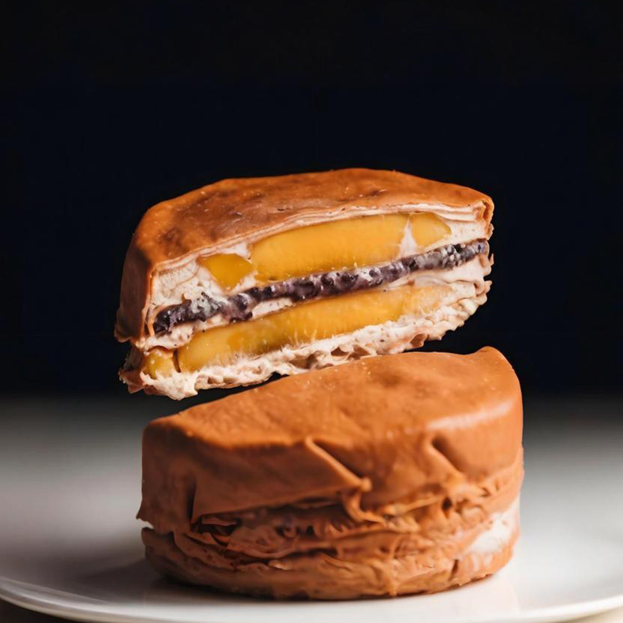 【小虎镇店爆款】泰奶血糯米芒果千层蛋糕