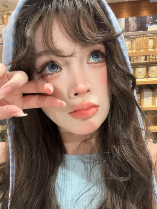 FlowerColor半年抛【泪钻冰蓝】14.5mm 商品图2