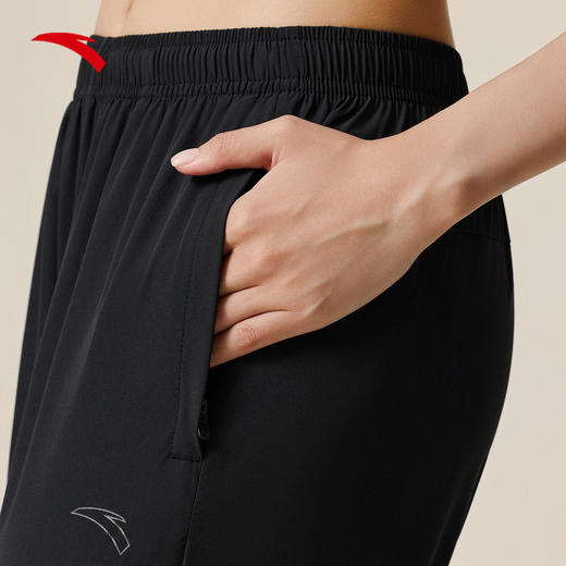 安踏冰丝跑步裤 | 运动长裤女夏季新款健身梭织九分裤子162535501 商品图2