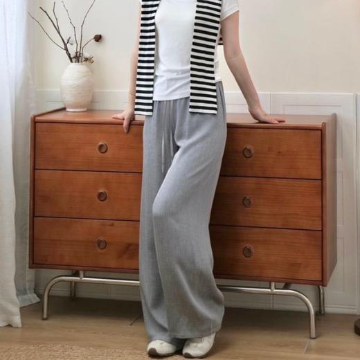 Aimi羊毛莱赛尔阔腿裤|极简老钱风，高腰阔腿版型，柔软透气有质感 商品图9