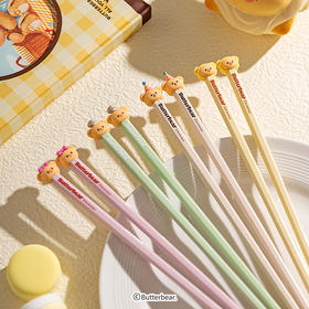 摩登主妇&黄油小熊 儿童筷子合金家用高档抗菌防霉专人专用筷