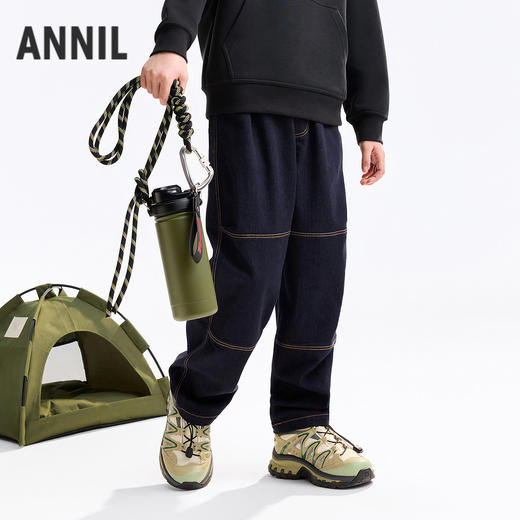 男童全腰单裤秋季新款安奈儿童装EB536515 商品图2