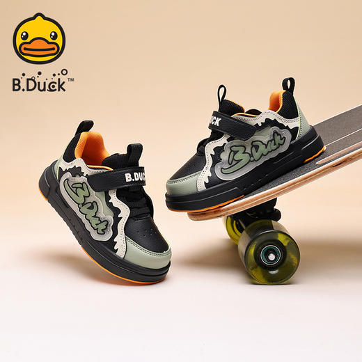 B.Duck小黄鸭童鞋春秋儿童板鞋26-37 B3686834 商品图2