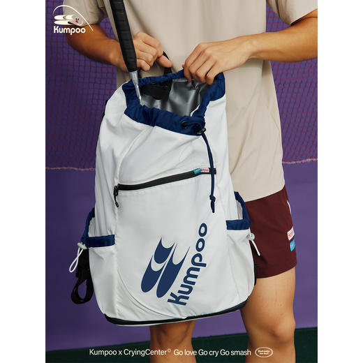 CryingCenterx薰风羽毛球联名系列 防轻泼束口独立拍仓鞋仓双肩包 商品图2