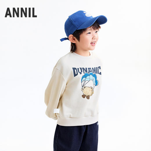 【实体店同款】男童圆领长袖卫衣秋季新款安奈儿童装XB531164 商品图2