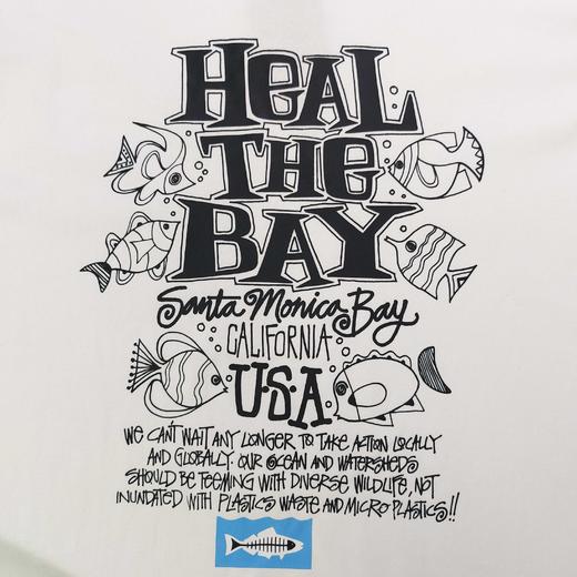 点此购买 斯图西小鱼图案logo字母印花休闲男女情侣宽松短袖T恤 LL 324615 商品图6