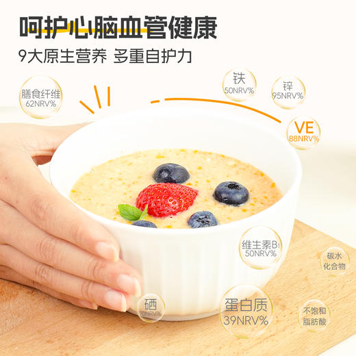 精力沛小麦胚芽加卵磷脂胚芽片杂粮即食冲饮980g大罐装 商品图2
