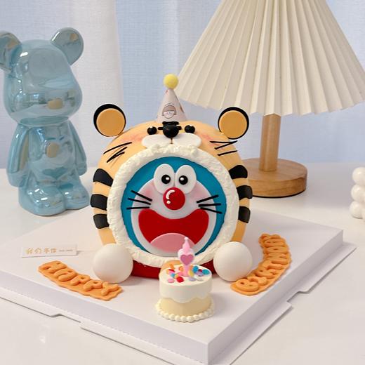 哆啦A梦叮当猫机器猫立体卡通蛋糕-低糖处理无添加 商品图5