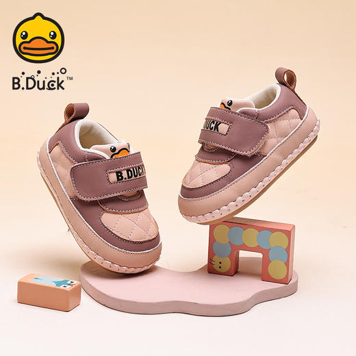 B.Duck小黄鸭童鞋春秋步前鞋12-18 B3686935 商品图3