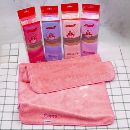 阿里郎 珊瑚绒吸水性强长绒毛巾柔软大毛巾洗脸巾40*80cm/条 商品图3