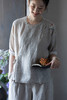 牧衣游原创 手工刺绣汉麻炒色短外套轻薄禅意质朴复古开衫 清风我 商品缩略图5