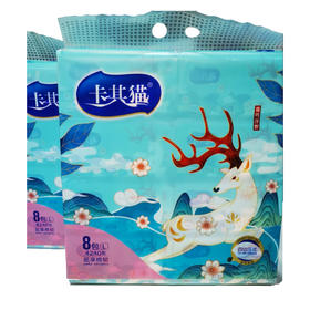 卡其猫5层106抽8包装鹿鸣萍野国潮系列抽纸B5002（6971091570076）