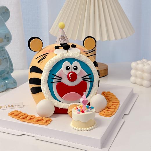 哆啦A梦叮当猫机器猫立体卡通蛋糕-低糖处理无添加 商品图4