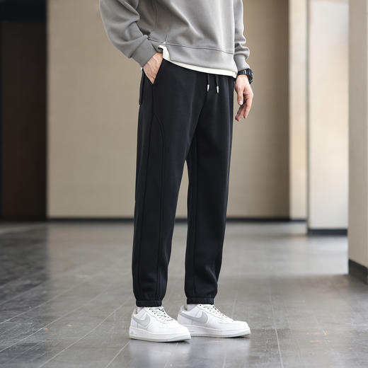 【远红外发热】圣得西秋冬款天丝加绒加厚抗菌九分宽松束脚 商品图2