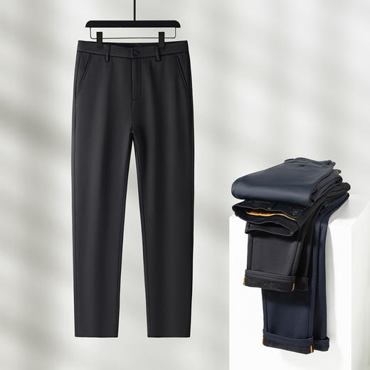 【远红外发热&抗菌】圣得西秋冬加绒加厚商务直筒休闲 商品图4