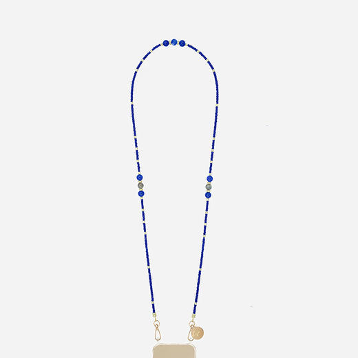 订购6周到｜La Coque Française-IRIS-蓝色 串珠 长款 手机链［法国设计师］ 商品图4