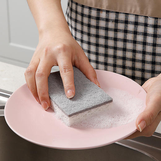 【批发】美丽雅 木桨海绵复合百洁刷4片入 商品图4