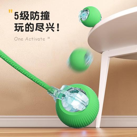 【自动避障，玩耍一整天~】狗狗玩具自动遛狗球 宠物小狗自嗨解闷 耐咬电动智能逗狗跳跳球神器-QA 商品图4