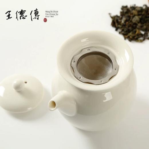 【王德传茶庄】王德传功夫茶具白玉瓷茶盅 容量约200ml耐高温带盖滤网茶壶公道杯 商品图3