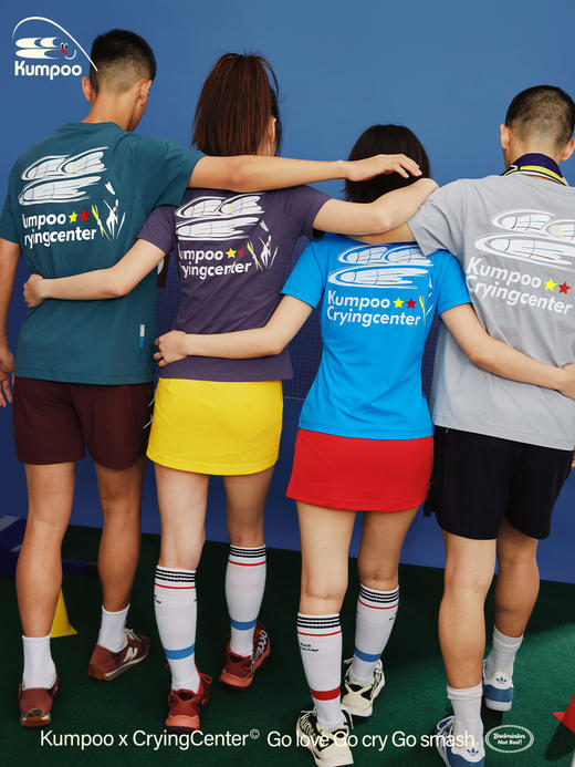 CryingCenterxkumpoo薰风羽毛球联名印花男女运动凉感吸湿速干tee 商品图6