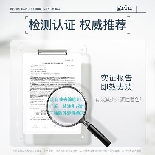 grin 成人/大童 天然牙膏 护龈小苏打含氟 薄荷清新 商品图8