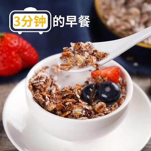 【高蛋白❗️低脂高纤黑麦片】配料简简单单，吃着更放心！高膳食纤维高饱腹，轻食伴侣！袋装麦片燕麦片即食全麦营养代餐粗粮 商品图3