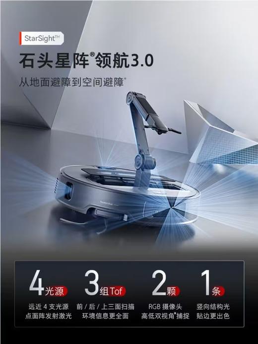 石头【G30 Space探索版】机械臂 扫地机器人 商品图3