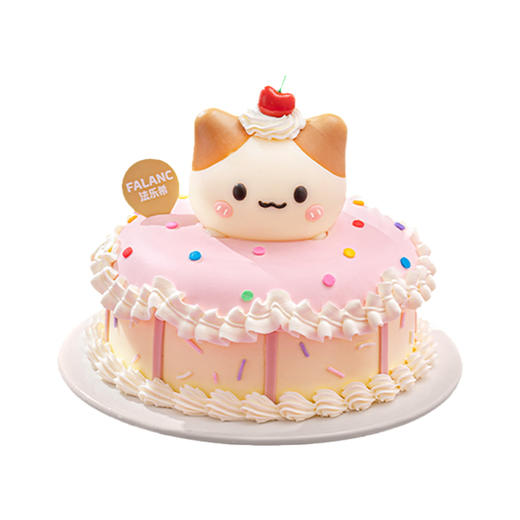 甜心喵喵0卡糖动物奶油蛋糕  | FALANC CAKE 商品图6