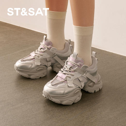 星期六时髦街头风厚底老爹鞋SSD1112E1P 商品图2