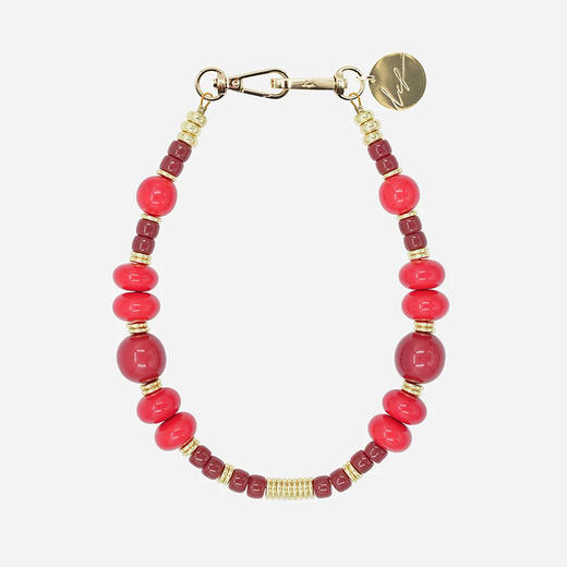 订购6周到｜La Coque Française-NOEMI-红色 串珠 短款 手机链［法国设计师］ 商品图3