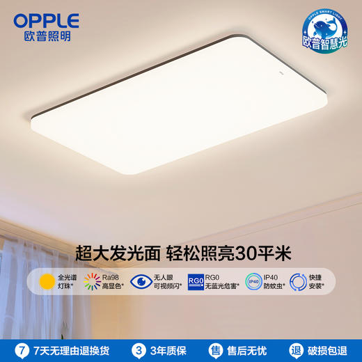 OPPLE欧普照明凝月客厅极简风吸顶灯套餐 商品图0