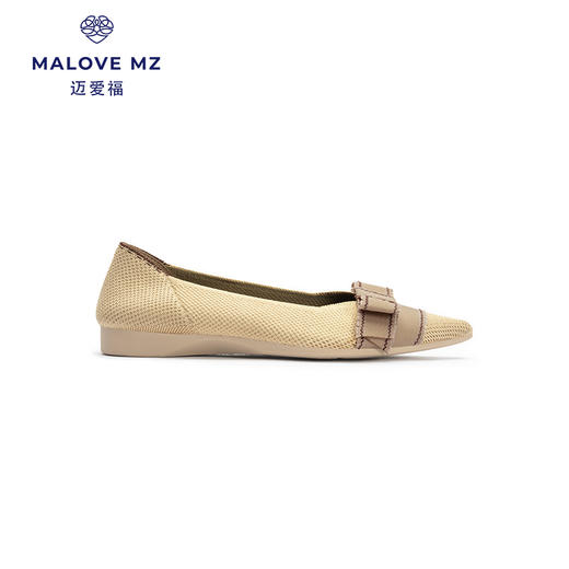 王妃MALOVE MZ法式优雅24P20-5/BT157A浅口尖头蝴蝶结单鞋女 商品图2