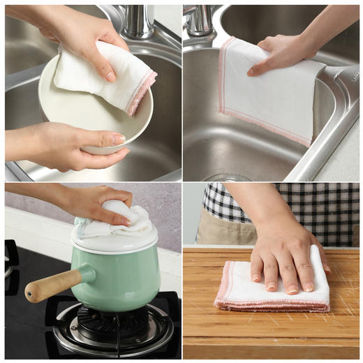 【批发】美丽雅棉柔洗碗巾3张/包 商品图9