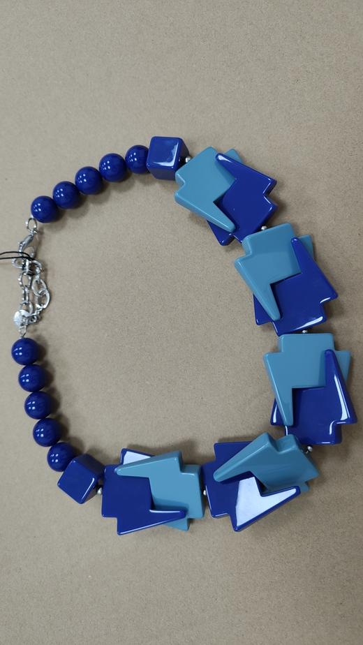 8058644253094 EMPORIO ARMANI 【INS风】女式夸张复古撞色几何小众设计时尚项链 商品图4