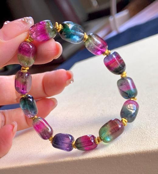 7mm-12mm单圈西瓜碧玺手串 商品图2