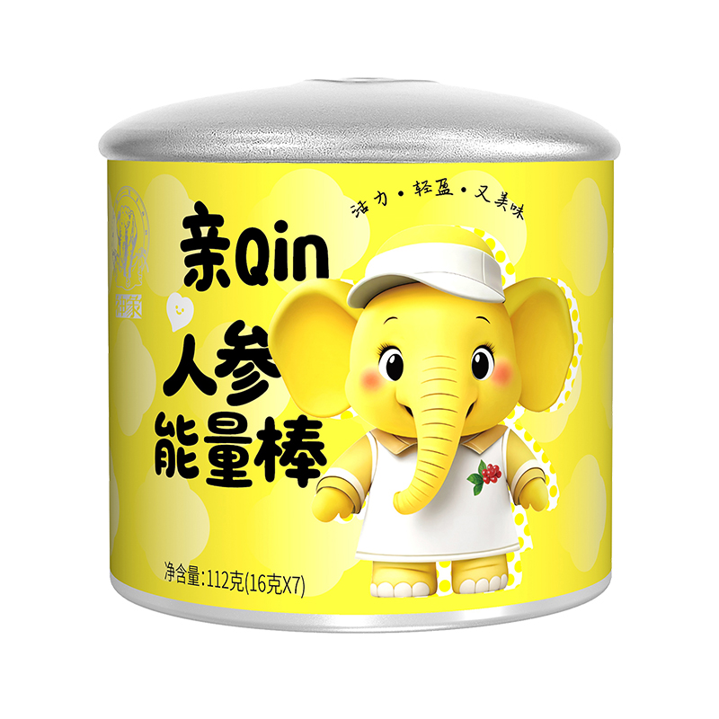 上药神象 人参能量棒112克一罐 高蛋白 高能量