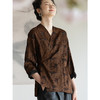 牧衣游重磅提花莨染短外套东方复古新中式开衫 谨喻 商品缩略图3
