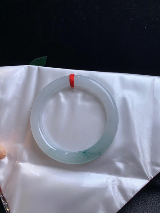 620538，55.5冰飘花圆条，种水好，底妆细腻干净 一截清新蓝花 商品图4